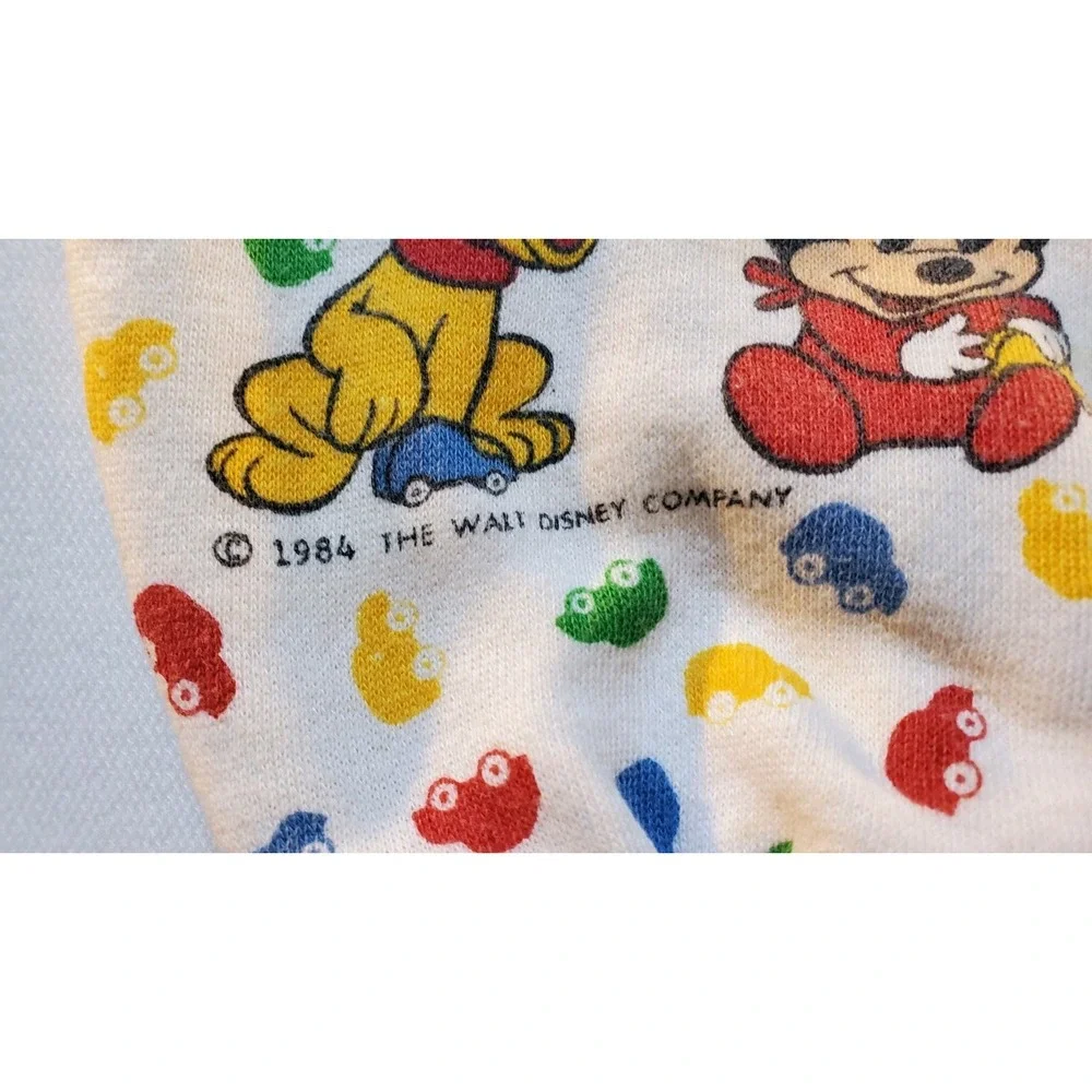 Vintage 80s Disney Baby By Confetti Knits Sweater Size Newborn To 6 Months Stain